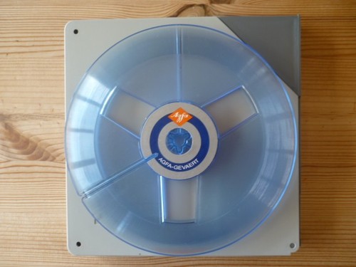 Agfa blue empty - spool, reel