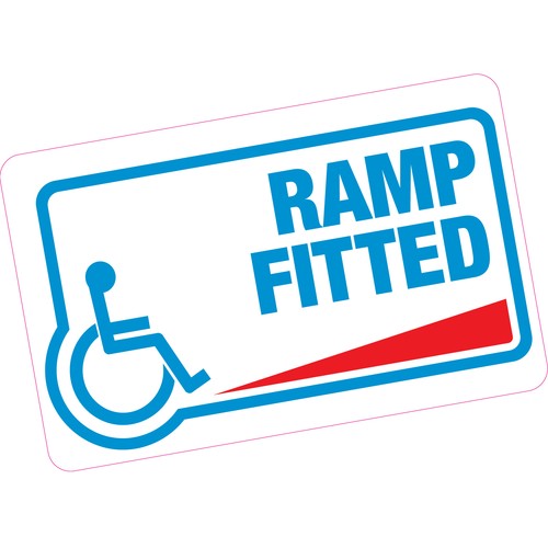 Ramp fitted vinyl sticker blue - ramp,