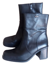 Wrangler Ladies Ankle Boots Size 7 UK Rarely Worn Black Leather GC Reduced