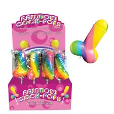 Rainbow WILLY LOLLY Blow Job Lollipop LARGE Party HEN Women Sweets Gift Birthday