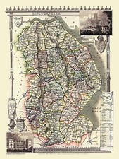 Map of Lincolnshire 1836 by