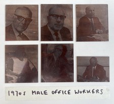 Vintage 70s half tone half-tone copper printing plates letterpress graphic #2