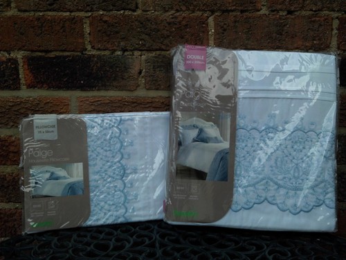 Dunelm paige white - dunelm, white/blue