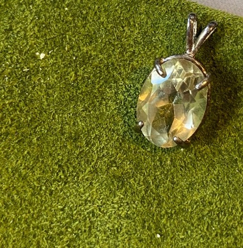 Citrine pendant silver - citrine, mount