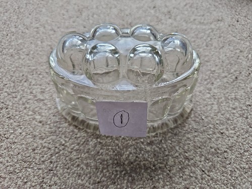 Pressed glass jelly mould