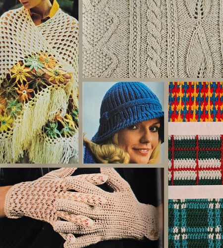 1970s aran leaf lace granny - lace,