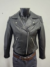 Ladies Cross Zip Black Real