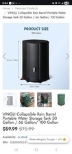 Vingli Collapsible Rain Barrel
