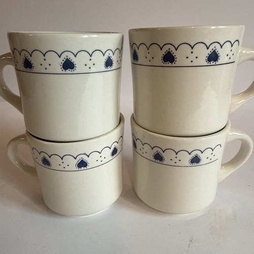 Blue scalloped hearts - , heavy