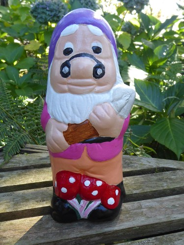 Handcrafted garden gnome - me,