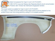 FORD CAPRI MK2 & MK3 REPAIR PANEL FRONT WING MOUNTING RAIL LEFT HAND