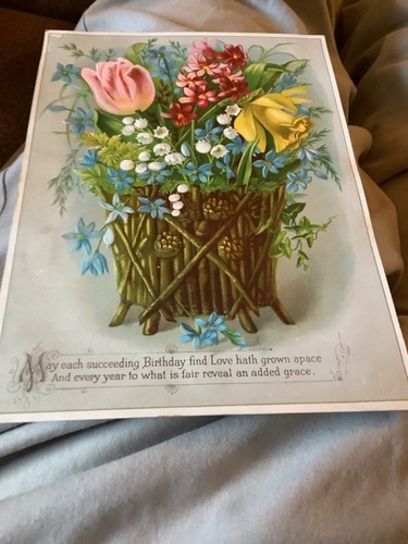 Victorian floral birthday - floral,