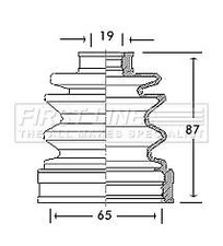 FIRST LINE Front Inner CV Boot