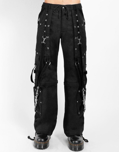 Gothic trousers black mesh - gothic,