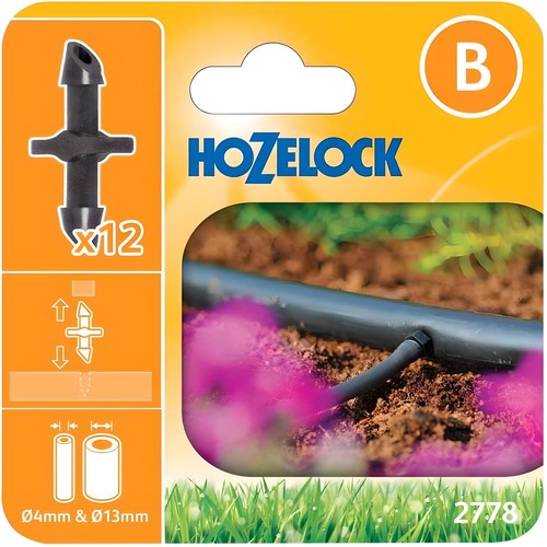 Hozelock pack 4mm straight - 12,