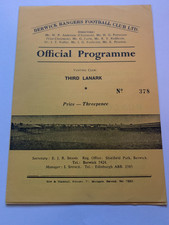 THIRD LANARK AWAYS programmes