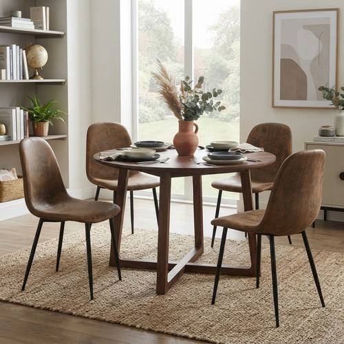 Set ergonomic brown suede - set, of