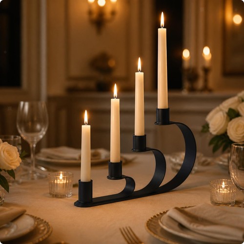 Taper candle holder - holder, sculptural