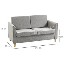 HOMCOM Double Seat Sofa