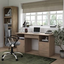 Dallas Desk in Oak by Alphason