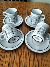 Hornsea Vintage Charisma small coffee cups saucers set of 4 - Unused