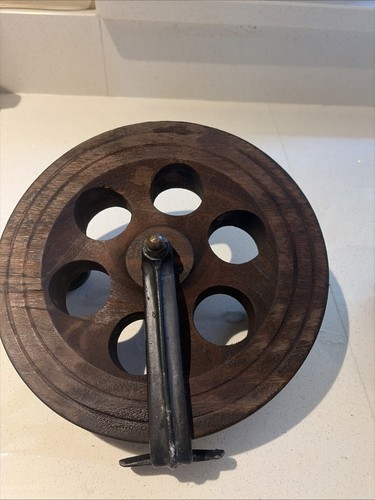 Pair large vintage wooden - pair,