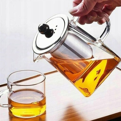 Heat resistant glass teapot - glass,