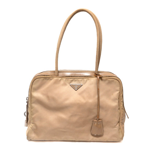 Prada nylon handbag beige - nylon,