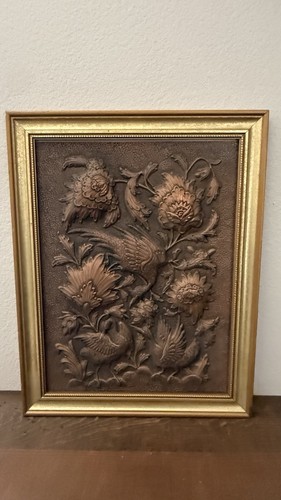 Vintage copper relief - vintage,