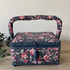 Vintage Navy Blue Fabric
