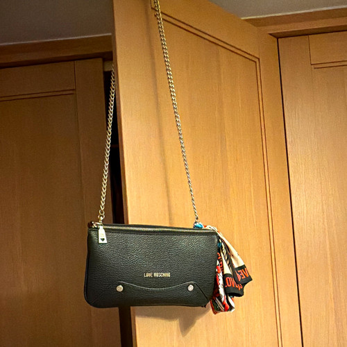 Love moschino black leather - love,
