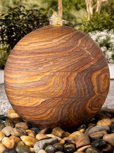 Rainbow sandstone sphere 50cm - rainbow,