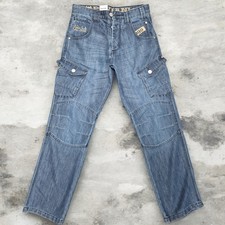 Mens Cargo Mid Blue Denim