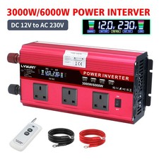 3000W 6000W Power Inverter 12V