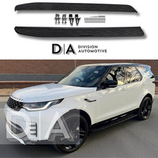 FOR LAND ROVER DISCOVERY 5 L462 2016+ SIDE STEPS RUNNING BOARDS BLACK ALUMINIUM