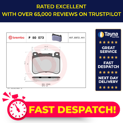 Brake pads set fits - set,