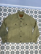 Levi's Premium Men's Canvas Trucker Jacket Denim - Medium - Green