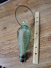 Vintage Green Glass Wasp Trap