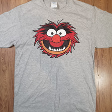 Disney Muppets Animal Face Official Medium Grey T-Shirt - Free P&P