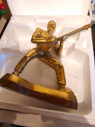Solid brass elvis figure - solid,