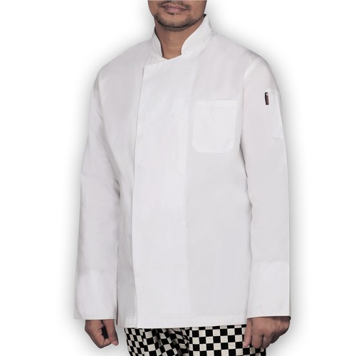 White long sleeve chef jacket - long,