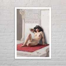 Framed The Favourite Vintage Art Print by Luis Ricardo Falero Erotic Nude Art