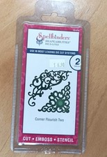 Spellbinders Corner Flourish Dies Set Paper Craft Card Making Scrapbooking New