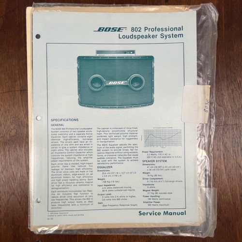 Vintage bose 802 - bose,