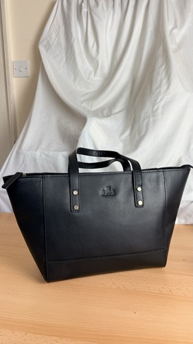 Rowallan black leather tote - black,