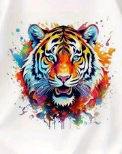 COLOURFUL TIGER LARGE DIY Iron