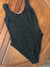 Wallis black glitter bodysuit size 12