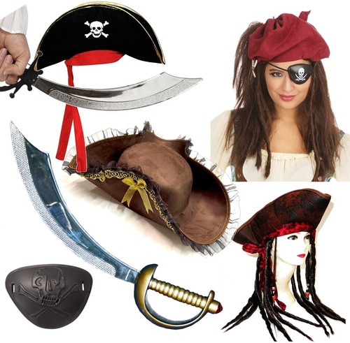 Pirate fancy dress - pirate, accessories
