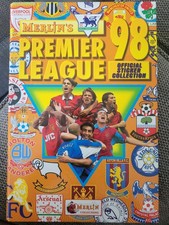Merlin Premier League 1998 sticker album in binder. 100% complete. 90's collect.