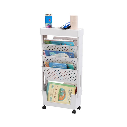 Mobile bookshelf tier with - bookshelf,